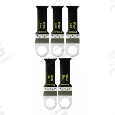 FEIN Oscillating Tool Blade: 1 1/4 in Blade Wd, 3 1/16 in Overall Lg, Flush Cutting - 12-Point Mounted Blades