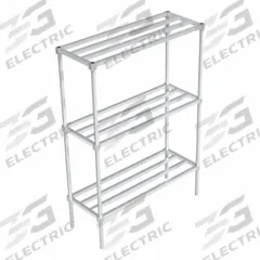 NEW AGE INDUSTRIAL Standard Shelving: 68 1/4 in x 24 in x 48 in, T-Bar Shelf, Mill Finish (MPN C32448TT6). Key specifications — Color: Silvery White/Gray; Brand: NEW AGE INDUSTRIAL.