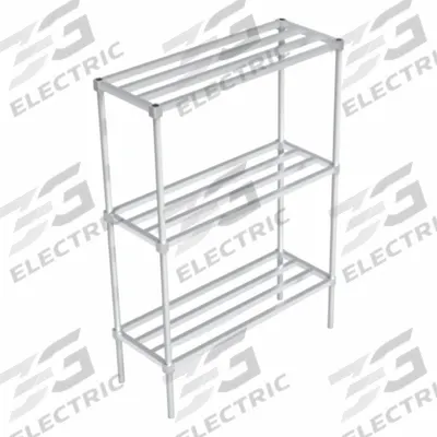 NEW AGE INDUSTRIAL Standard Shelving: 68 1/4 in x 24 in x 48 in, T-Bar Shelf - Aluminum Open Metal Shelving