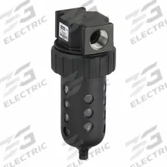 PARKER Compressed Air Filter: Particulate, 3/4 in NPT, 40 micron, 145 cfm, 150 psi Max Op Pressure (MPN 07F42AC). Key specifications — attr110055: 07F; attr110008: PARKER.