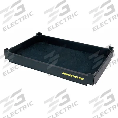PROTEKTIVE PAK ESD Tray: 25 in x 19 in x 2 3/4 in, Electrostatic Discharge Conductive - ESD Static-Control Stacking Assembly Trays