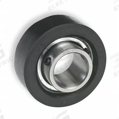 Dayton Cartridge Bearing Unit: 1 in Bore, 2 17/32 in OD, Set Screws, 3FDF5 - Rubber-Mounted Insert Bearings