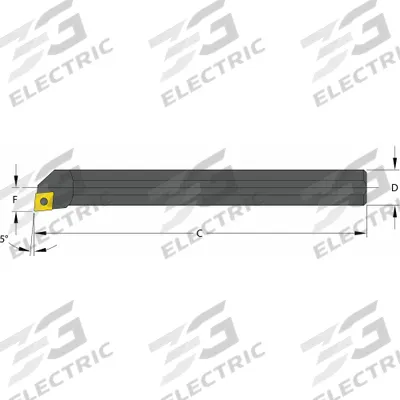 ULTRA-DEX USA Indexable Boring Bar: S02.5G SCLDL1.2 (MPN 957-000-207) - Indexable Boring Bars