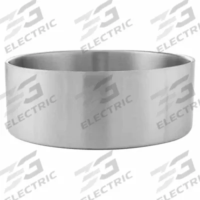 AMERICAN METALCRAFT Bowl: Pretty Polished Rims, 338 oz Capacity, 14 in Dia, Stainless Steel - Serving Bowls