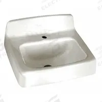 AMERICAN STANDARD Bathroom Sink: Regalyn™, White, Enameled Cast Iron, 20 in Overall Lg, Single Hole (MPN 4869001.020). Key specifications — Series: Regalyn™; Includes: Front Overflow, Soap Depression, Wall Hanger; Color: White; Brand: AMERICAN STANDARD; Sink Type: Bathroom; Material: Enameled Cast Iron; Sink Material: Cast Iron.