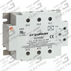 CRYDOM Solid State Relay: Surface Mounted, 50 A Max Output Current, SCR, AC Output (MPN C53TP50C). Key specifications — Brand: CRYDOM; Current Type: AC; Finger Safe: Yes; Maximum Output Current without Heat Sink: Not Recommended; Mounting Style: Surface; Output Voltage: 48 to 530V AC; Switch Configuration: Form A; Voltage/Current Type: AC Output.