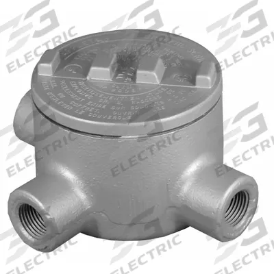 APPLETON ELECTRIC Conduit Outlet Body: Iron, GR, 2 in Trade Size, T Body - T Round Body - Tee Type