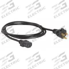 APPROVED VENDOR Power Cord: 6 ft Lg, 3/18, 5-15P Plug, C13 Receptacle, SVT, PVC, 10 A Current, 5-15P (MPN 5XFP1ID). Key specifications — Brand: APPROVED VENDOR; Jacket Material: PVC.