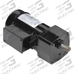 LEESON AC Gearmotor: Parallel, Single Output Shaft, 3-Phase, TEFC, 85 RPM, 165 in-lb Max Torque (MPN 096068.00). Key specifications — Inverter Rated: Yes; Brand: LEESON; Full Load Current: 1.2/0.60 A.