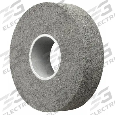 SCOTCH-BRITE Convolute Wheel: 12 in Dia x 1 in W, 5 in Arbor, Aluminum Oxide, Medium - Deburring Wheels for Carbon Steel & Soft Metals