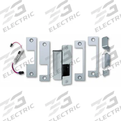 HES Electric Door Strike: 1 1/4 in Wd, 4 7/8 in Ht, Cylindrical/Mortise - Combination Cylindrical & Mortise Electric Strikes