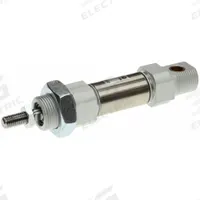SMC Round Body Cylinder: 16 mm Bore, 25 mm Stroke, Non-Repairable, Stainless Steel, Rubber Cushion (MPN C85N16-25). Key specifications — attr1122958: Rotating Rod; attr942235: Stainless Steel; attr942202: SMC; attr942209: Aluminum; attr942227: Nose; attr942243: C85.