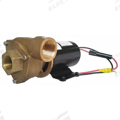 Dayton Marine Centrifugal Pump: Brass, 36V DC, 17 ft Max Head, 3/4 in - Marine Straight Centrifugal Pumps