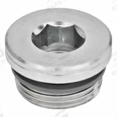 JW WINCO Threaded Plug: Steel, FPM Seal, Metric Fine, M27x2 Thd, Internal Hex, 32 mm Drive Size (MPN 749-M27X2-B). Key specifications — attr1303757: Steel; attr1303744: JW WINCO; attr1303766: M27x2; attr1303749: Internal Hex; attr1303767: Metric Fine; attr1303762: FPM.