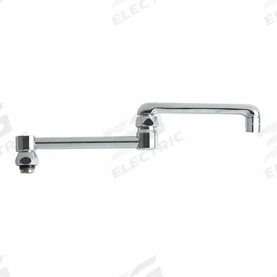 CHICAGO FAUCETS Spout: Spout, Double-Joint, Double Jointed/Swivel Spout, Brass - Double-Jointed Faucet Spouts