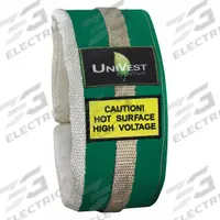 UNITHERM Insulated Pipe Jacket: For 25 in to 31 in Circumference, Ceramic Fiber, 4 in Cover Wd (MPN UVST 3804). Key specifications — Color: Green; Cover Type: Insulation Jacket; Fastening System: Buckled Strap; For Valve Type: Universal; Jacket Material: Teflon Coated Fiberglass Cloth; Brand: UNITHERM; For Fitting Type: Straight Pipe Sections.