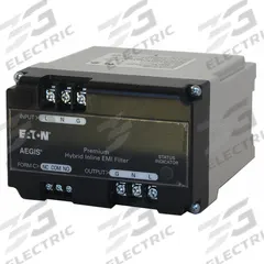 EATON Surge Protection Device: Single Phase, 120V AC, 1 Poles, 2 + Ground Wires, L-G/L-N/N-G, 5kA (MPN AGPH12010). Key specifications — Voltage: 120V AC; Number of Wires: 2 Wires + Ground; Modes of Protection: N-G; Max. Continuing Operating Voltage: 150 V AC; Voltage Protection Rating: 400V (L-N); Short Circuit Current Rating: 5kA; Filtering: Yes; Enclosure Material: Polycarbonate.