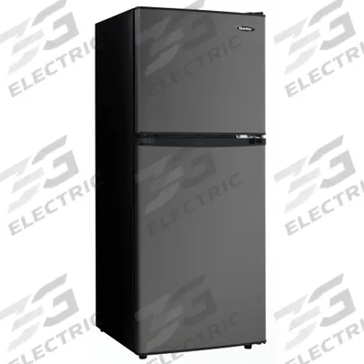 DANBY Refrigerator: Black, 4.7 cu ft Total Capacity, 3 Shelves - Top-Freezer Refrigerators