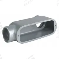 Conduit Outlet Body: Iron, 2 1/2 in Trade Size, LL Body, 142 cu in Body Capacity, Threaded Hub (MPN OLL-7M). Key specifications — Finish: Powder Coated; Includes: Set Screw Hubs; For Use With: IMC; Brand: HUBBELL KILLARK; Hub Style: Threaded; Mfr. Series: O.