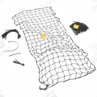 VESTIL Nylon Pallet Rack Netting: 123 in x 96 in, Nylon, Black (MPN PRN-123-8). Key specifications — Brand: VESTIL; Material: Nylon; Includes: Nylon Zip Ties; Color: Black.