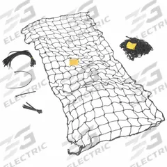 VESTIL Nylon Pallet Rack Netting: 123 in x 96 in, Nylon, Black (MPN PRN-123-8). Key specifications — Brand: VESTIL; Material: Nylon; Includes: Nylon Zip Ties; Color: Black.