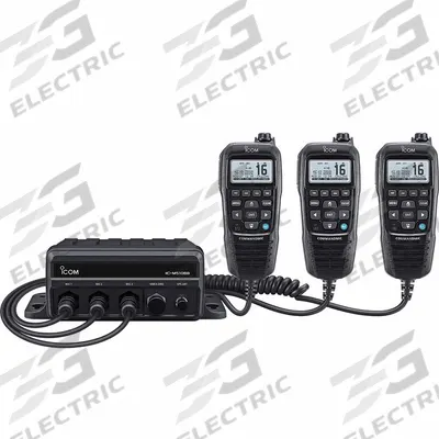 ICOM Marine Two-Way Radio: VHF, Analog, DSC, 1 W_25 W, 70 Channels, Alphanumeric - Vehicle-Mounted Marine Radios
