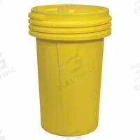 EAGLE Overpack Drum: HDPE, 55 gal, Screw-On Lid, Unlined/No Interior Coating, 40 in x 26 1/2 in (MPN 1657). Key specifications — Drum Material: HDPE; Drum Head Type: Open Head; UN Rating Solids: 1H2/X200/S; UN Rating Liquids: 1H2/X200/S; Interior Lining: Unlined/No Interior Coating; Drum Message Text: None; For Holding: Hazardous Materials; Brand: EAGLE.