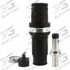 Single Pole Inline: Male, Black, 1000V AC, 636 A, Crimp Tube Termination, 49 Series (MPN 49M31-E). Key specifications — Gender: Male; Series: 49; Brand: LEVITON.