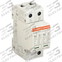 MERSEN Surge Protection Device: Single Phase, 240/480V AC, 2 Poles, 3 Wires, L-L/L-N, 275/550 V AC (MPN STP480S07). Key specifications — Voltage: 240/480V AC; Number of Wires: 3 Wires; Modes of Protection: L-N; Max. Continuing Operating Voltage: 275/550 V AC; Voltage Protection Rating: 600V (L-N); Short Circuit Current Rating: 200kA; Filtering: No; Enclosure Material: Polyethylene Terephthalate.