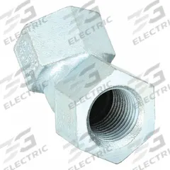 Elbow, 45 Degrees: Iron, Powder Coated, 1/2 in Trade Size, Female to Female, NPT (MPN FF-45-1MWW). Key specifications — Ends - Hazardous Fittings: 1/2 in FNPT x 1/2 in FNPT; Material: Iron; Finish: Powder Coated; Brand: HUBBELL KILLARK.