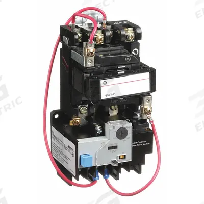 GE Magnetic Motor Starter: Non-Reversing, 3 Poles, NEMA Size 1, 27 A - Non-Reversing Starters with Electronic Overloads