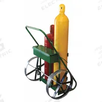 SAFTCART Cylinder Hand Truck: 400 lb, Side by Side, 2 Cylinder, 24 in W x 13 in D Nose Plate (MPN 503-20). Key specifications — attr1343829: SAFTCART; attr1343789: Green; attr1343794: Perma Clamp.