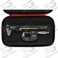 MITUTOYO Precision Measuring Tool Kit: 3 Pieces, Digital Caliper, 0 in to 6 in Caliper Range (MPN 64PKA285B). Key specifications — attr1182219: MITUTOYO; attr1182229: Digital Caliper; attr1182230: 0 in to 6 in; attr1182232: 0 in to 1 in; attr1182234: No; attr1182252: 1 in; attr1182254: 0 in; attr1182258: (1) Case.