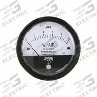 WINTERS Differential Pressure Gauge: Single-Side, 1/8 in NPTF Female, PFD, 4 in Dial, Aluminum, IP67 (MPN PFD40405). Key specifications — Sensor Type: Diaphragm; Series: PFD; Housing Material: Aluminum; Certificate of Calibration: Included.