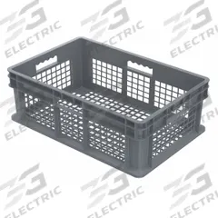 AKRO-MILS Straight Wall Tote: 13.3 gal, 23 3/4 in x 15 3/4 in x 8 1/4 in, Stacking Capable, Gray (MPN 37608GREY). Key specifications — Material: Plastic; Stackable: Stacking Capable; Brand: AKRO-MILS.
