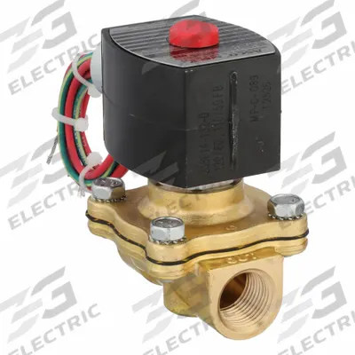 REDHAT Solenoid Valve: 2-Way, Normally Closed, 1/2 in Pipe Size, 110V AC/120V AC - 2-Way/2-Position, Normally Open Solenoid Valves