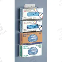 Holder: 5 1/4 in Overall Wd, 2 5/8 in Overall Ht, 22 1/4 in Overall Lg, PETG/Polycarbonate, White (MPN 120107). Key specifications — Material: PETG/Polycarbonate; Color: White; Product Type: Box Holder; Holding Capacity: Glove Boxes; Brand: HEATHROW SCIENTIFIC.