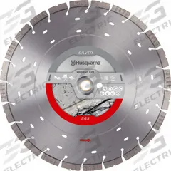 HUSQVARNA Diamond Saw Blade: Block/Concrete/Pavers/Reinforced Concrete, 14 in Blade Dia., 5 PK (MPN 586270802). Key specifications — attr1097734: Wet/Dry; attr1097738: Power Cutter; attr1097751: HUSQVARNA.