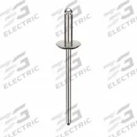 Blind Rivet,1.764" L,0.125" dia,PK500: Inch, 1 49/64 in Overall Lg, 29/64 in Body Lg, Plain, 500 PK (MPN U34126.012.4345). Key specifications — Brand: APPROVED VENDOR.