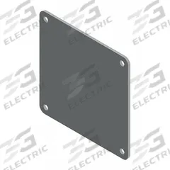 HOFFMAN Wireway Closure Plate: 4 in Wd, 4 in Ht, 5 3/8 in Lg, 5 7/16 in Ht, Stainless Steel, NEMA 12 (MPN F44WPSS). Key specifications — attr2555: HOFFMAN; attr2556: 2B Cold Rolled; attr2565: Stainless Steel.