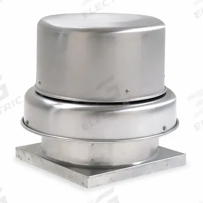 Dayton Axial Downblast Roof Exhaust Fan: Belt Drive, Includes Drive Pack, 20 in Blade - Clean Air Belt-Drive Fans with Drive