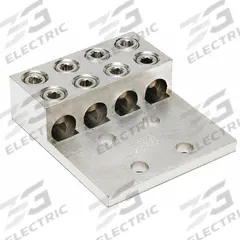 BURNDY Mechanical Connector: For Wire Size 2 AWG – 600 kcmil, 8 Wire Terminations (MPN KK4A36U4N). Key specifications — Brand: BURNDY; Lug Material: Tin-Plated Aluminum.
