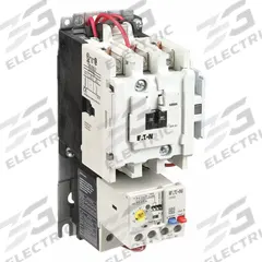 EATON NEMA Magnetic Motor Starter: Non-Reversing, 3 Poles, NEMA Size 2, 45 A, 240V AC Coil (MPN AN19GN0B5E045). Key specifications — Brand: EATON; Auxiliary Contact Form: 1NO; Coil Voltage: 220/240V AC; Phase: Three; Operator: None; Operator Controls: None; Auxiliary Contacts Included: 1NO; Signaling Features: Pilot Light.