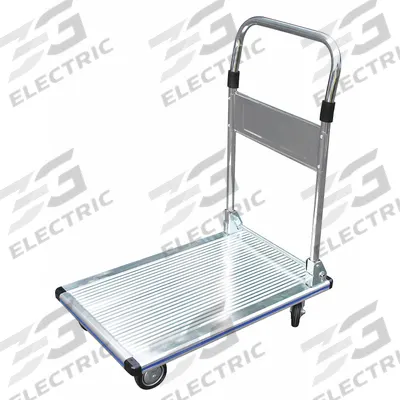APPROVED VENDOR Platform Truck: 330 lb, 29 1/2 in L x 18 1/2 in W x 6 3/8 in H Deck - Aluminum-Deck Platform Trucks with Folding Handles