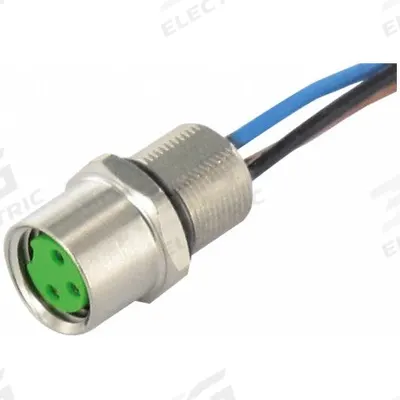 MURRELEKTRONIK Cordset: M8 Female – Front Mounting Receptacle, A, 3 Pins - M8 Receptacles for Signal & Low-Power Applications