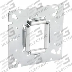 MADISON Wire Pulling Device: Steel, Silver, Std Electrical Boxes, 0.06 in Overall Dp (MPN 104). Key specifications — For Product Type: Standard Electrical Boxes; Brand: MADISON; Accessory Type: Wire Pulling Device; Color: Silver; Material: Steel.