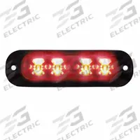 CODE 3 Warning Light: Emergency Vehicle Area Light, Blue/Red, 8 W Watt, Clear, SAE J595 Class 1, LED (MPN XTP4MCRB). Key specifications — Brand: CODE 3; Lens Color: Clear; Number of Flash Patterns: 70; Installation Type: Permanent; Operating Voltage: 12-24V DC.