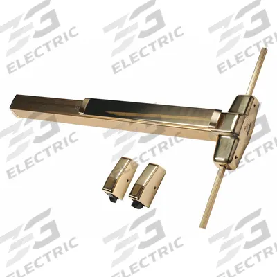 VON DUPRIN Surface Vertical Rod: 3 ft Max Door Wd - Surface Vertical Rod Push Bars