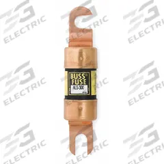 BUSSMANN Forklift Limiter Fuse: ALS Series, Bolt-On, Gen Purpose, 300 A, 80 V DC, Non-Indicating (MPN ALS-300B). Key specifications — Brand: BUSSMANN; Series: ALS.