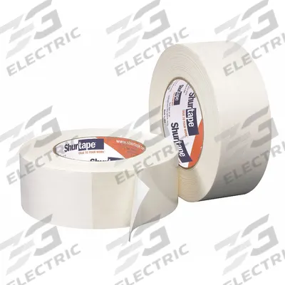 SHURTAPE Carpet Mounting Tape: DF 642, 1 7/8 in Wd, 25 1/8 yd Lg, 12 mil Thick, Rubber - Double-Sided Carpet Mounting Tape